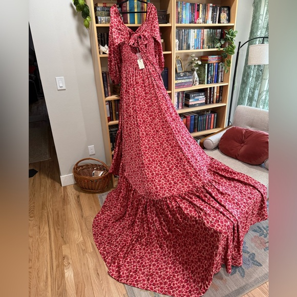 NWT Joyfolie Lorna Impact Dress in Red Floral - Picture 5 of 10